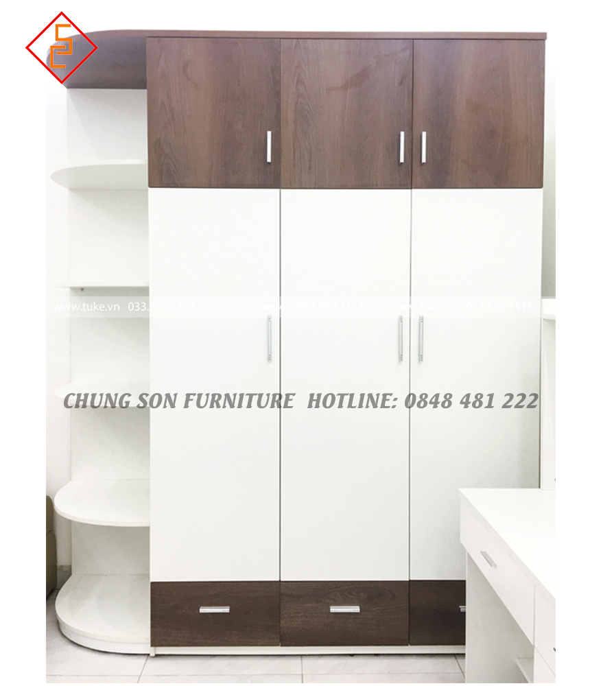 Tủ quần áo MDF 3 cánh