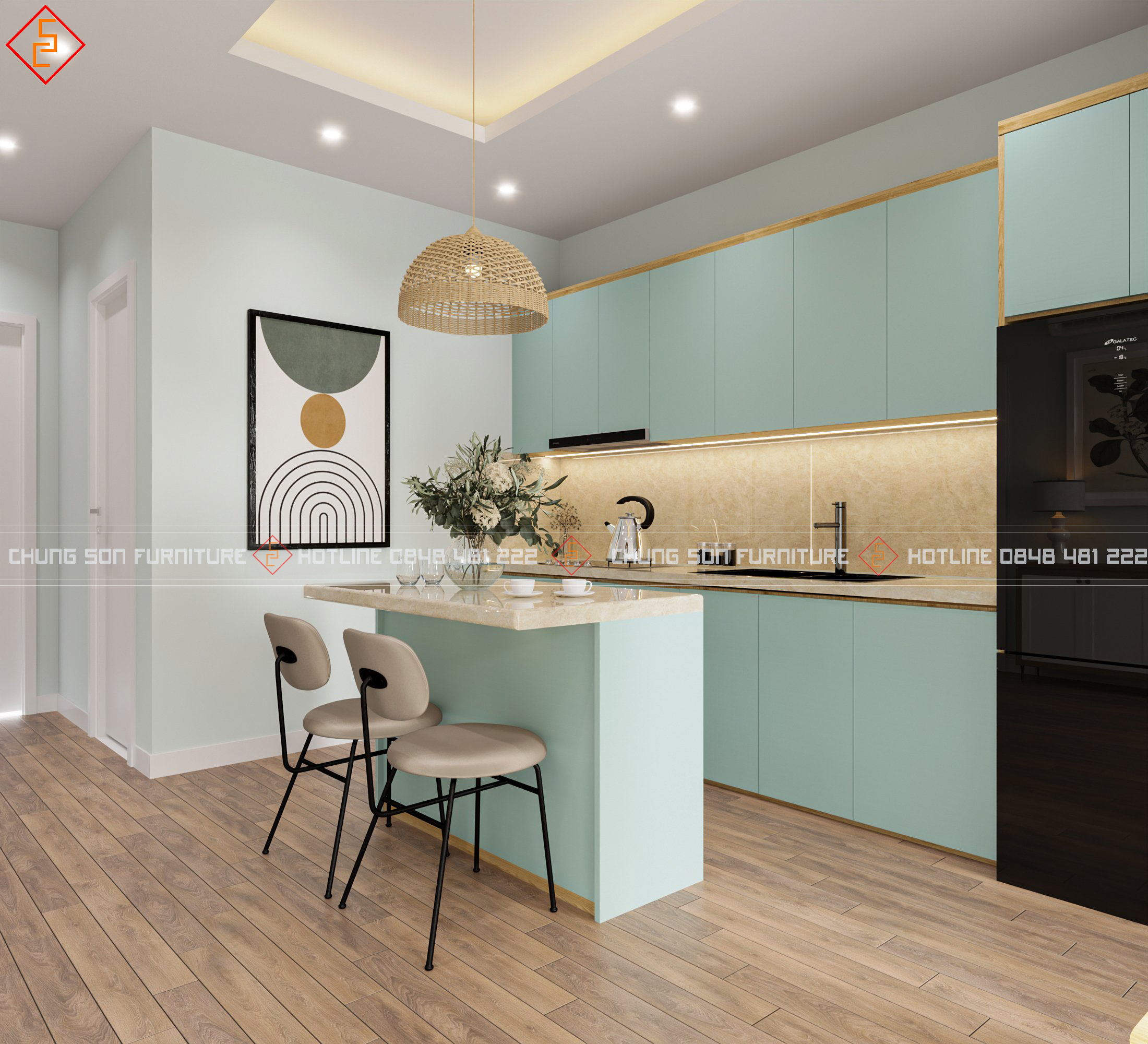 Mẫu thiết kế tủ bếp