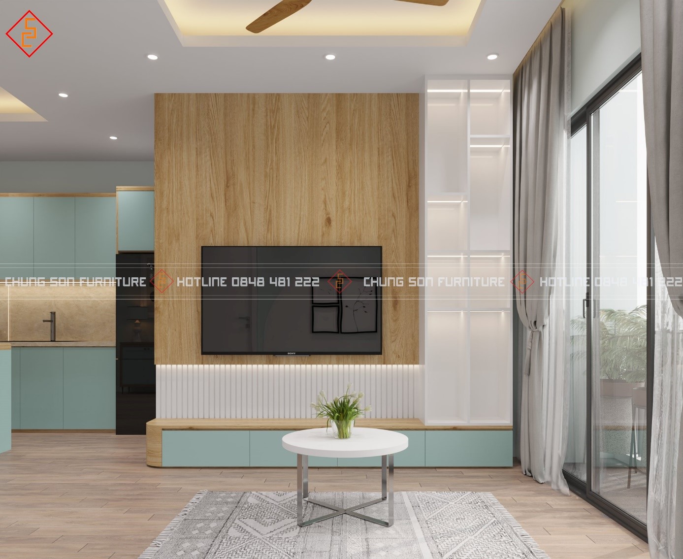 Kích thước chuẩn của kệ tivi hiện nay