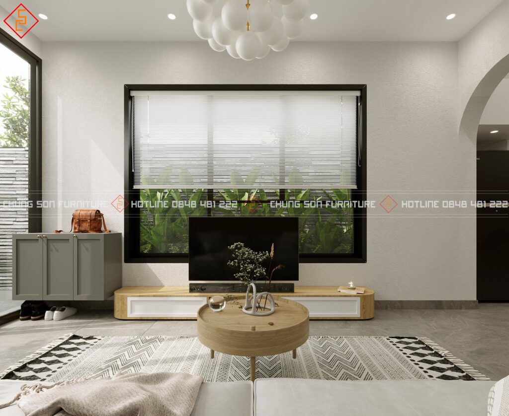 Kích thước kệ tivi cho căn hộ nhà phố