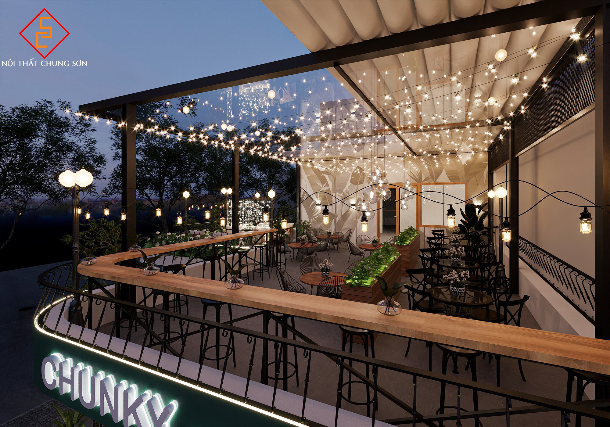 Thiết kế quán cafe 6