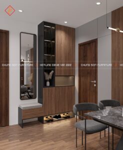 Thiết kế tủ giày